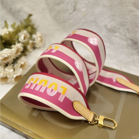 Authentic Louis Vuitton speedy 20 bandouliere STRAP ONLY Pink fuscia - Picture 6 of 13